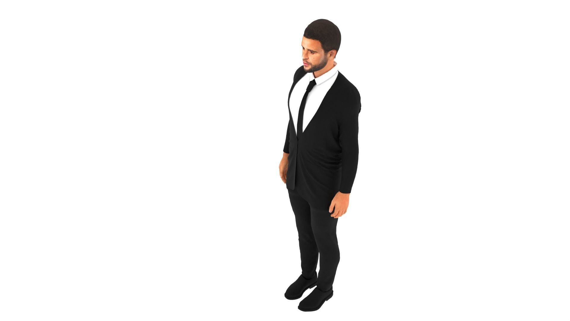 Kyle Walker Low-poly 3D model_7