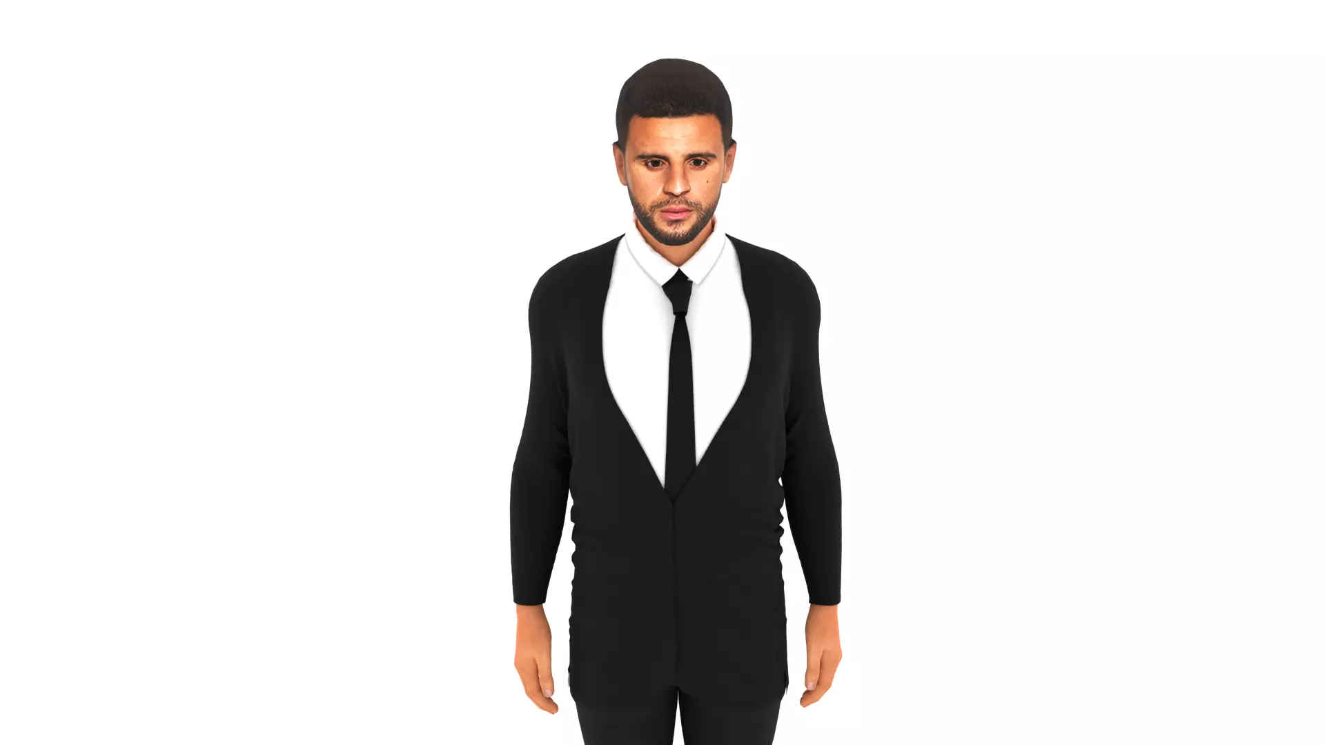 Kyle Walker Low-poly 3D model_0