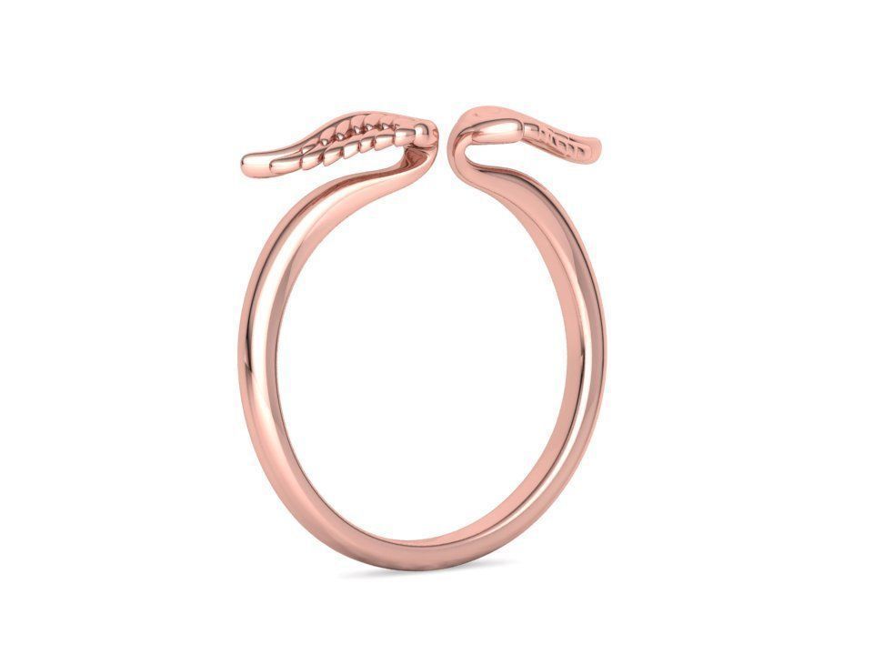 Angel Wings Fashion Ring Womens Ring 3dmodel 3D print model_39