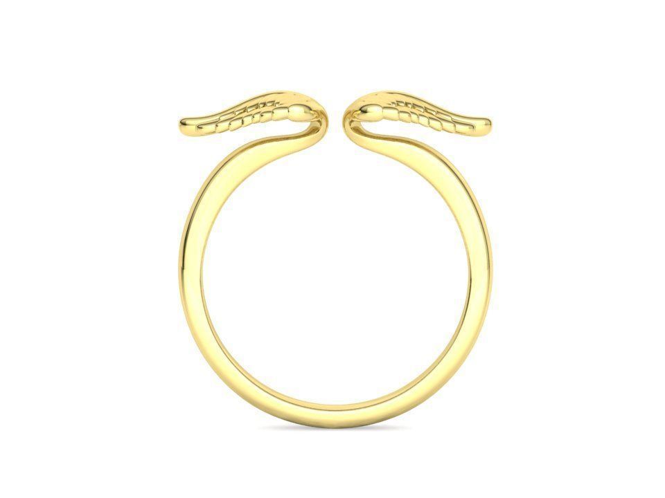 Angel Wings Fashion Ring Womens Ring 3dmodel 3D print model_25