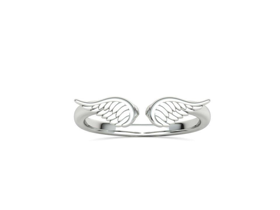 Angel Wings Fashion Ring Womens Ring 3dmodel 3D print model_32