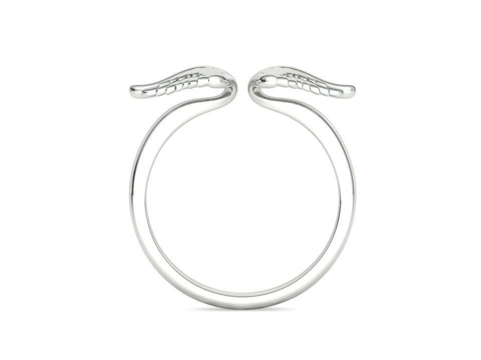 Angel Wings Fashion Ring Womens Ring 3dmodel 3D print model_26