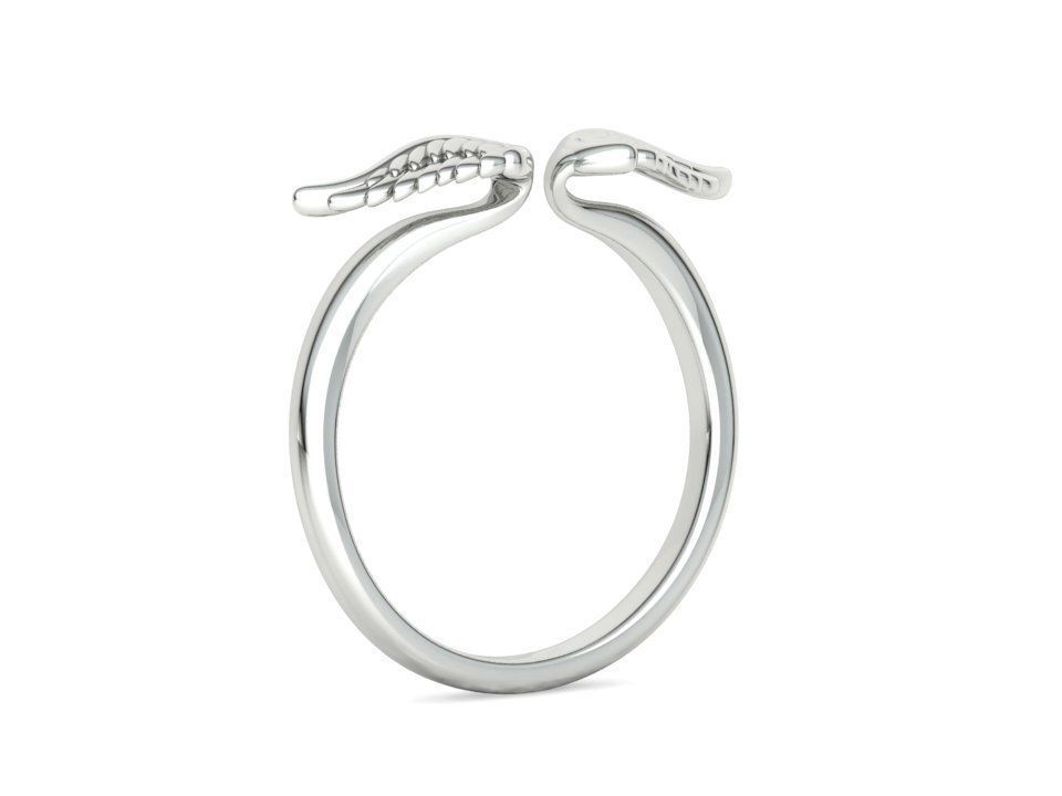 Angel Wings Fashion Ring Womens Ring 3dmodel 3D print model_41