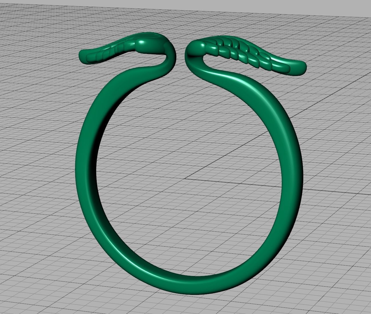 Angel Wings Fashion Ring Womens Ring 3dmodel 3D print model_17