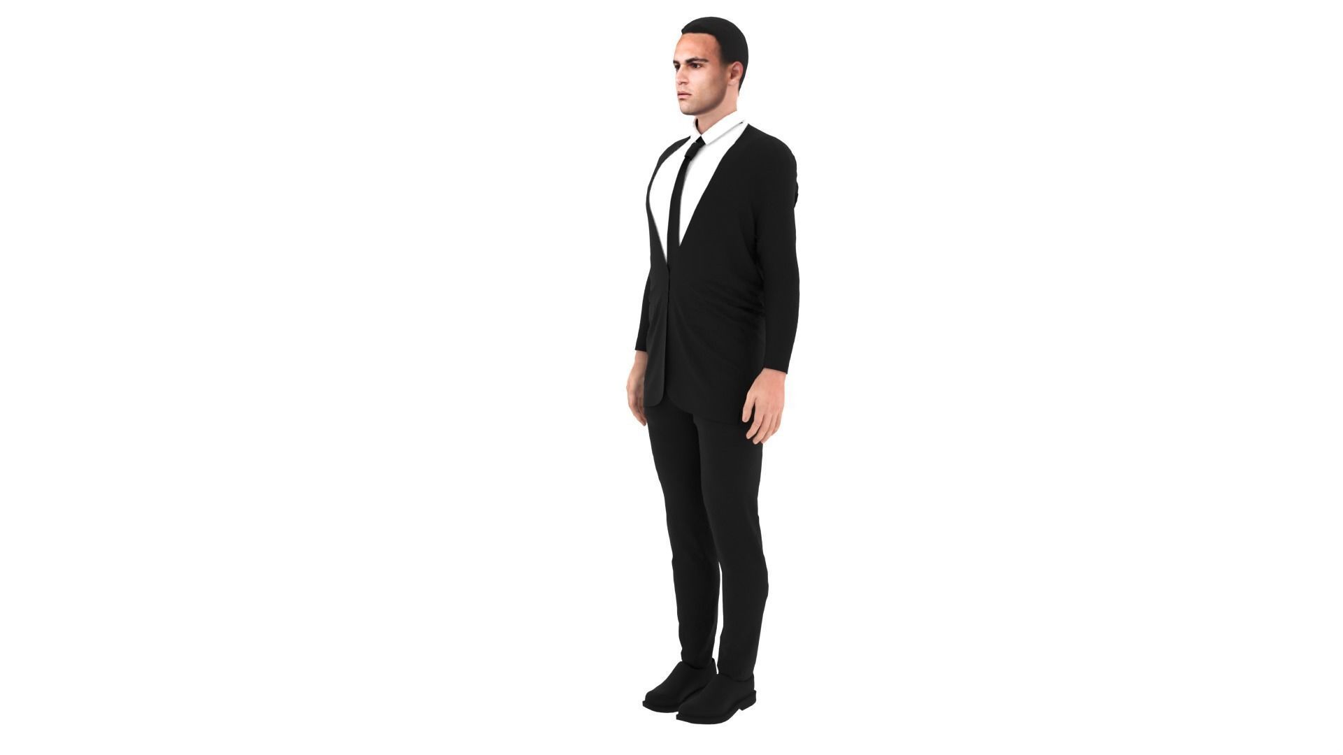 Lautaro Martinez Low-poly 3D model_4