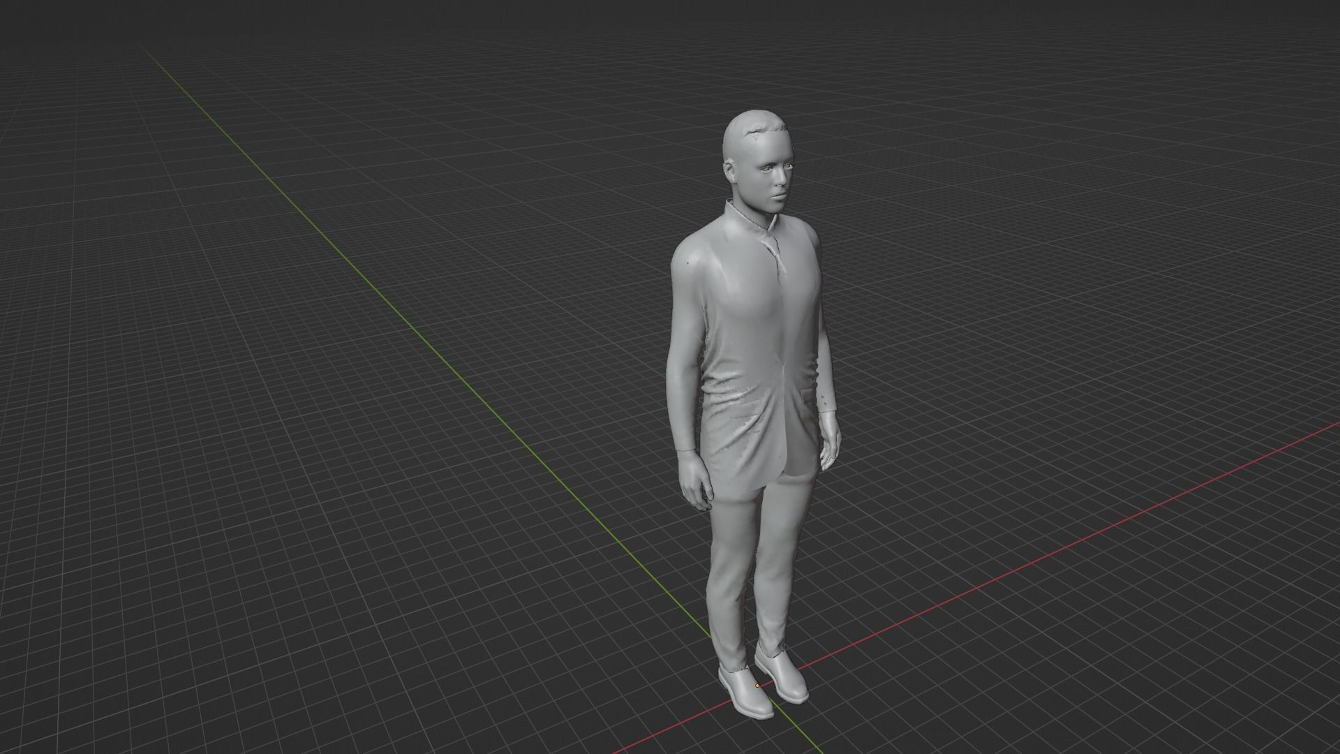 Lautaro Martinez Low-poly 3D model_8