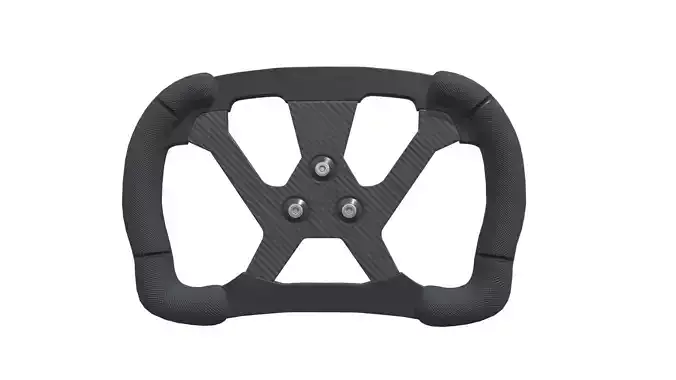 Steering Wheel F1 Low Poly PBR Realistic Low-poly 3D model