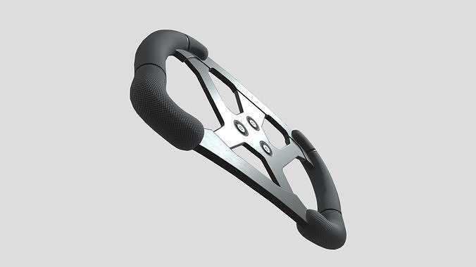 Steering Wheel F1 Low Poly PBR Realistic Low-poly 3D model 3
