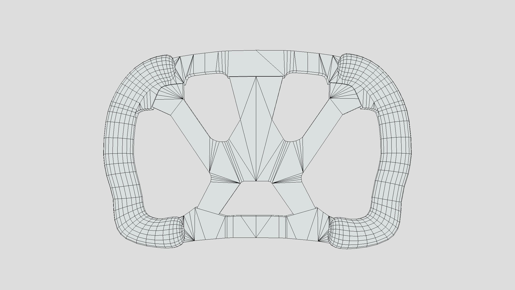 Steering Wheel F1 Low Poly PBR Realistic Low-poly 3D model_1