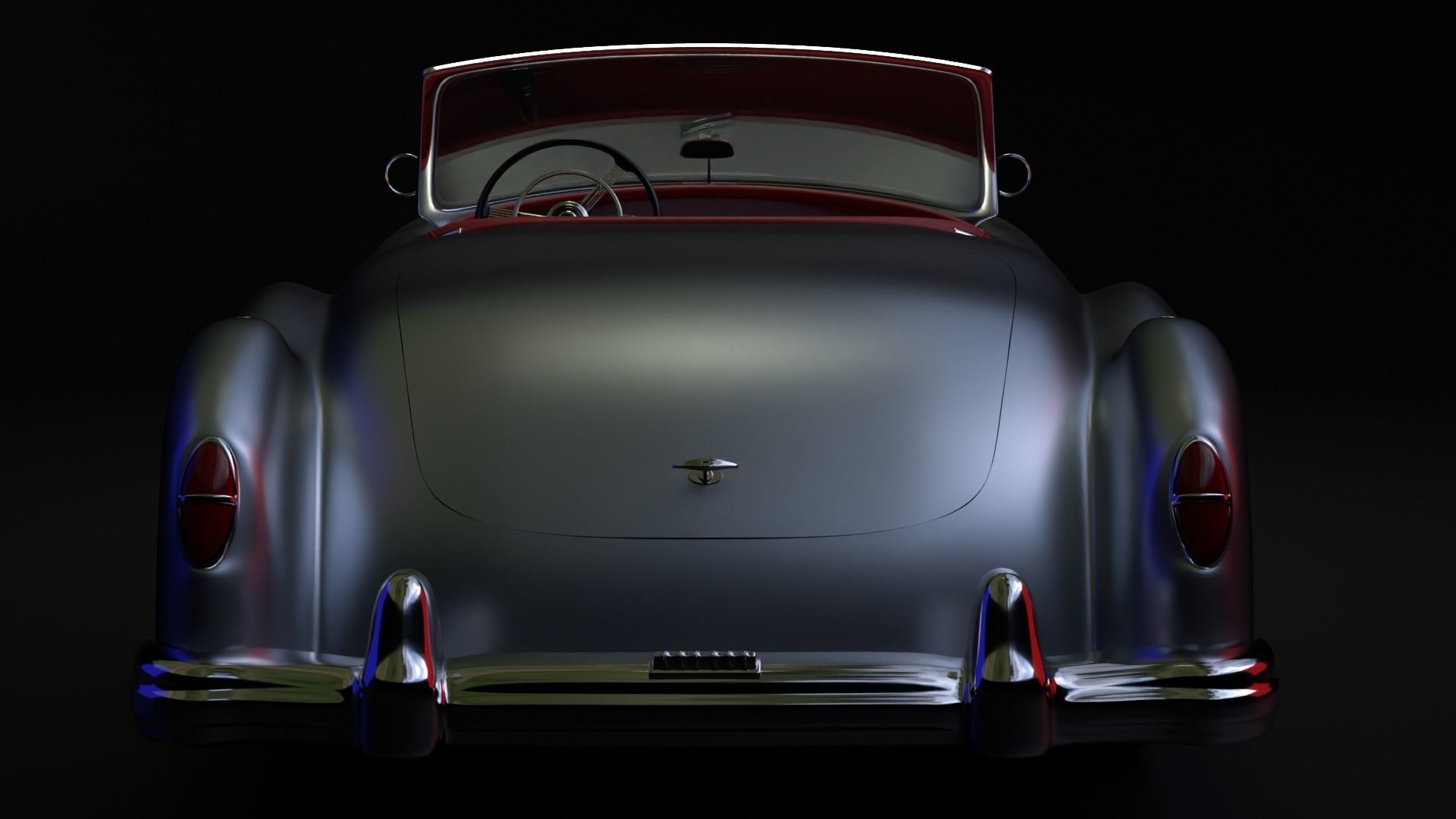 Nash Healey 1952-1953 vintage car 3D  3D model_4