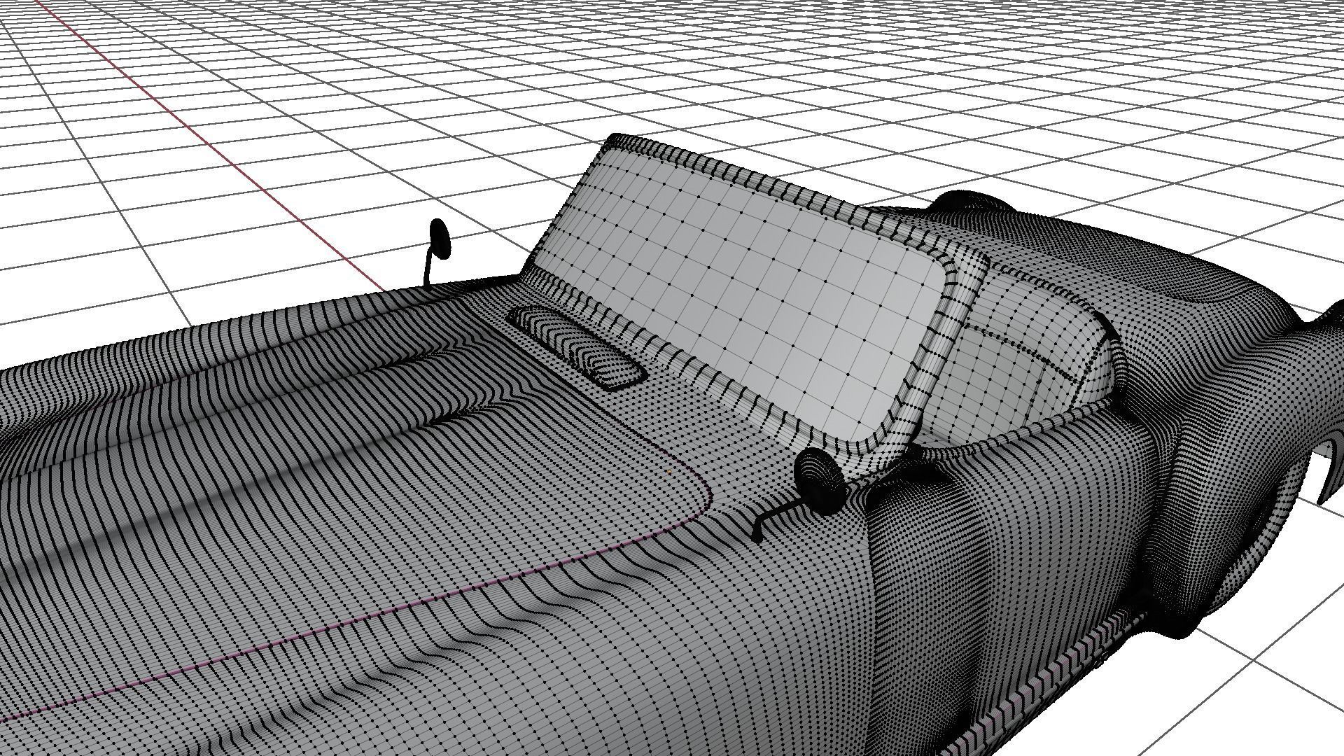 Nash Healey 1952-1953 vintage car 3D  3D model_10