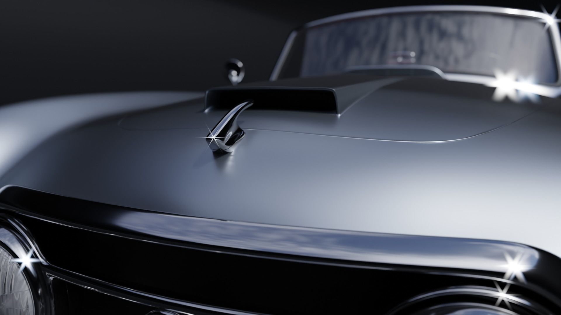 Nash Healey 1952-1953 vintage car 3D  3D model_8