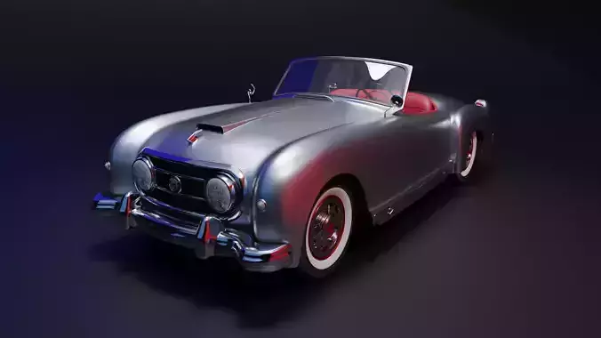 Nash Healey 1952-1953 vintage car 3D  3D model