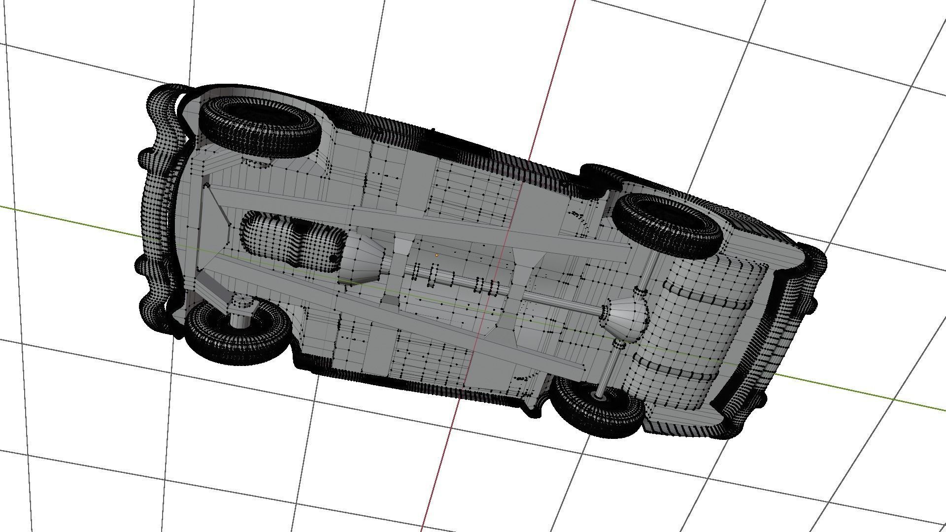 Nash Healey 1952-1953 vintage car 3D  3D model_12