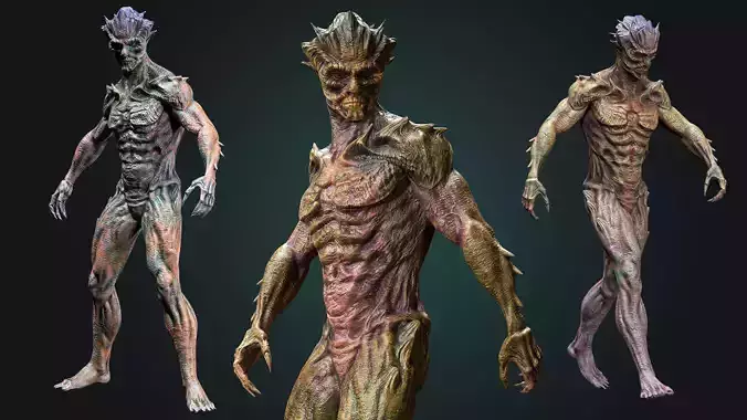 MUTANT 01 Low-poly 3D model