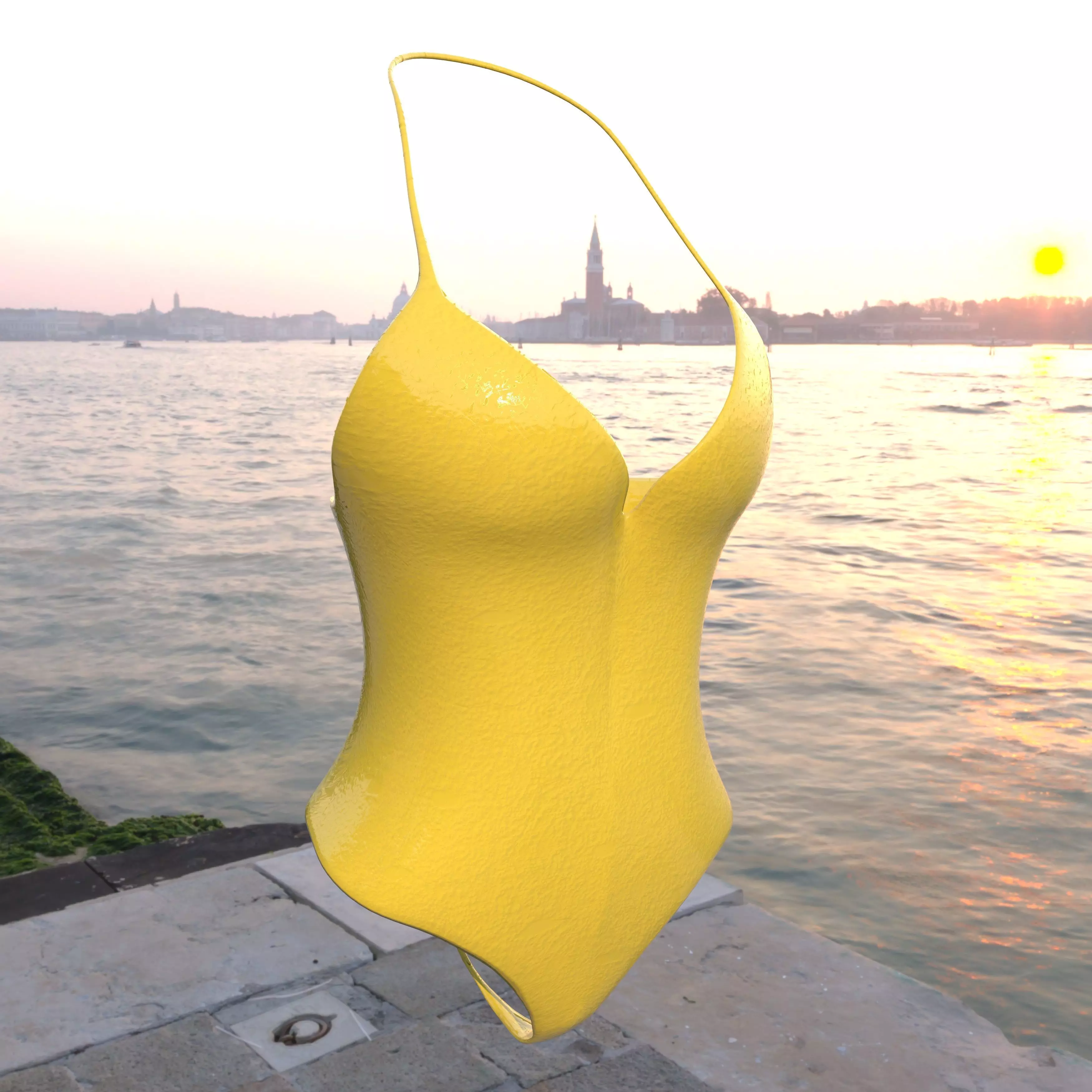 Swimsuit Low-poly 3D model_0