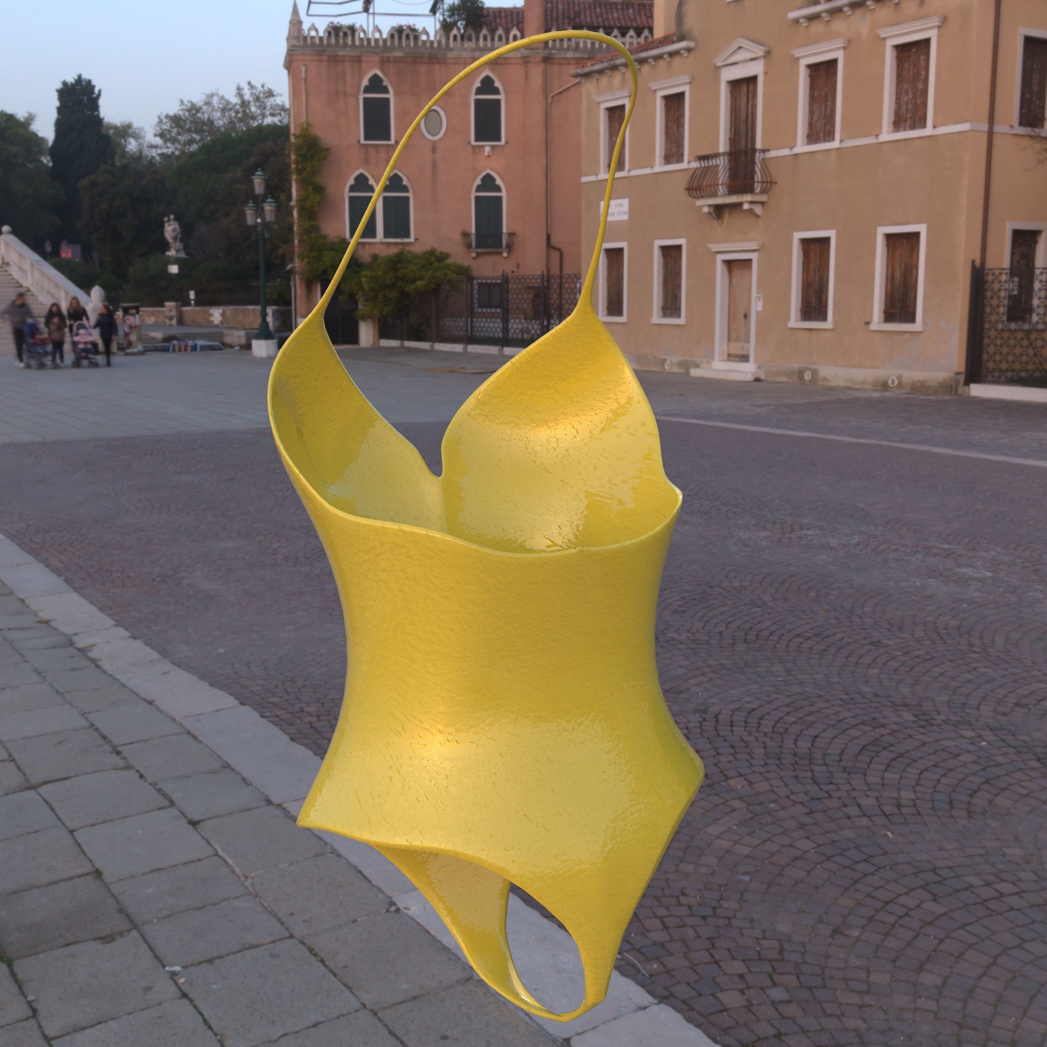 Swimsuit Low-poly 3D model_2