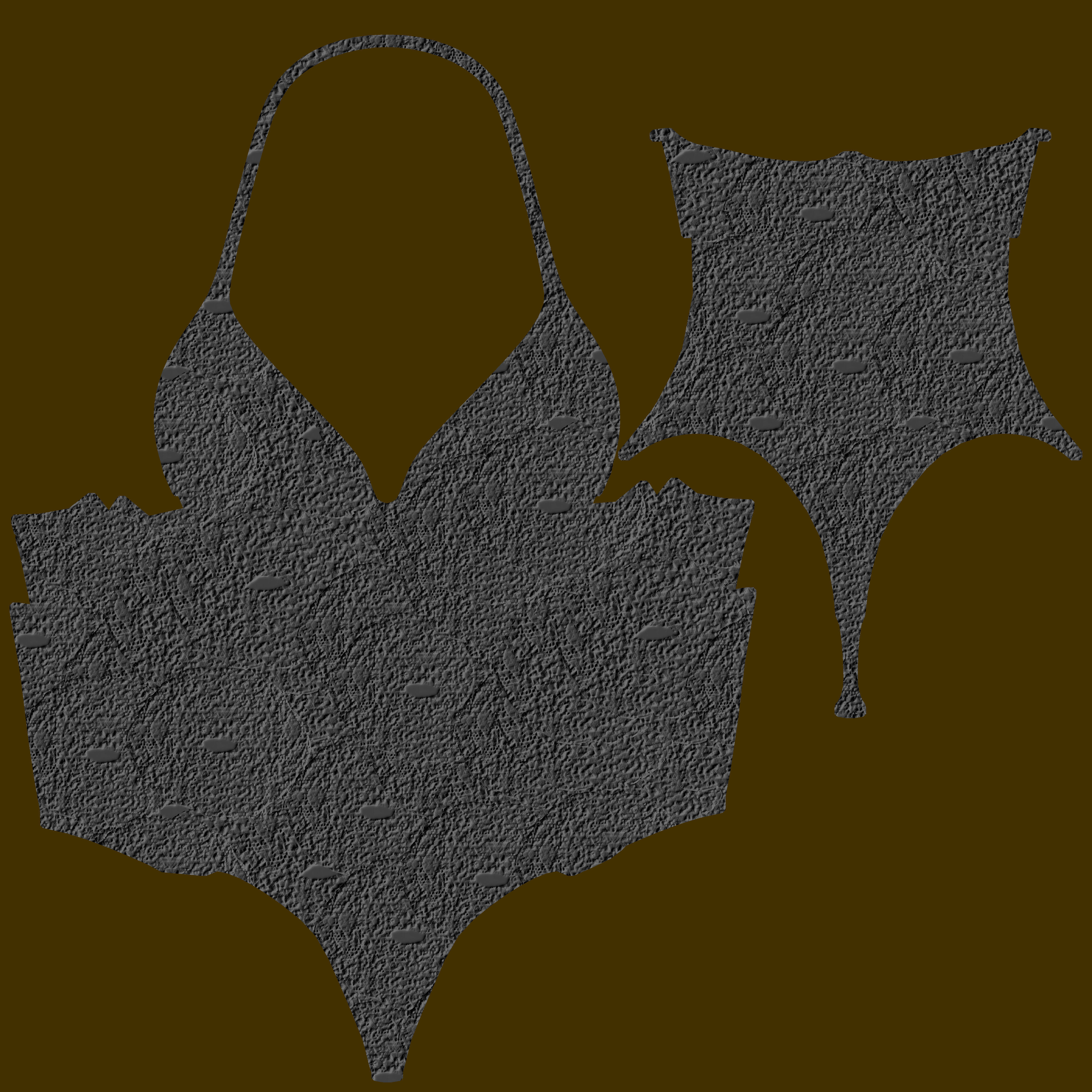 Swimsuit Low-poly 3D model_9