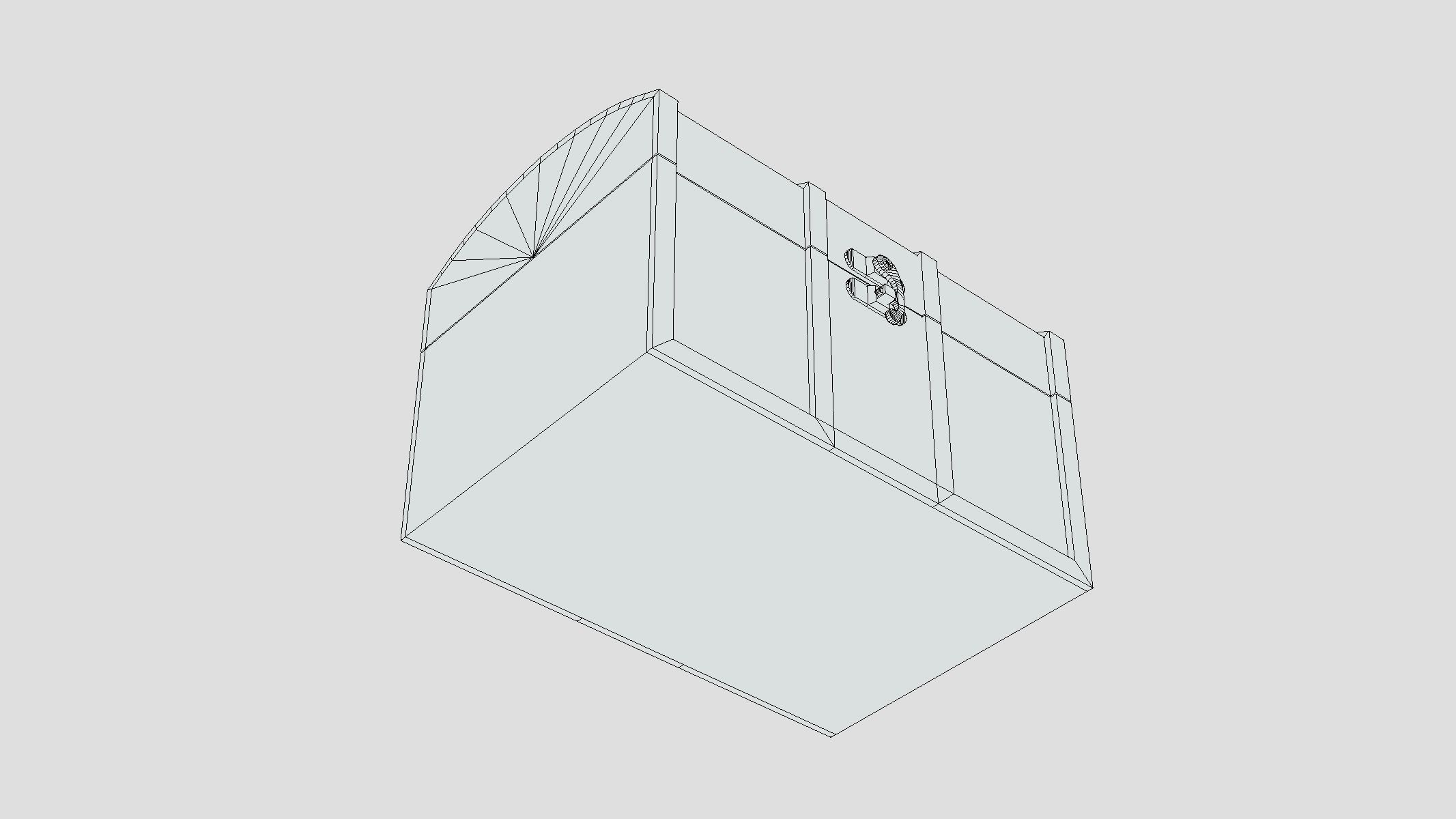 Treasure Chest Box 01 Low Poly PBR Realistic Low-poly 3D model_9