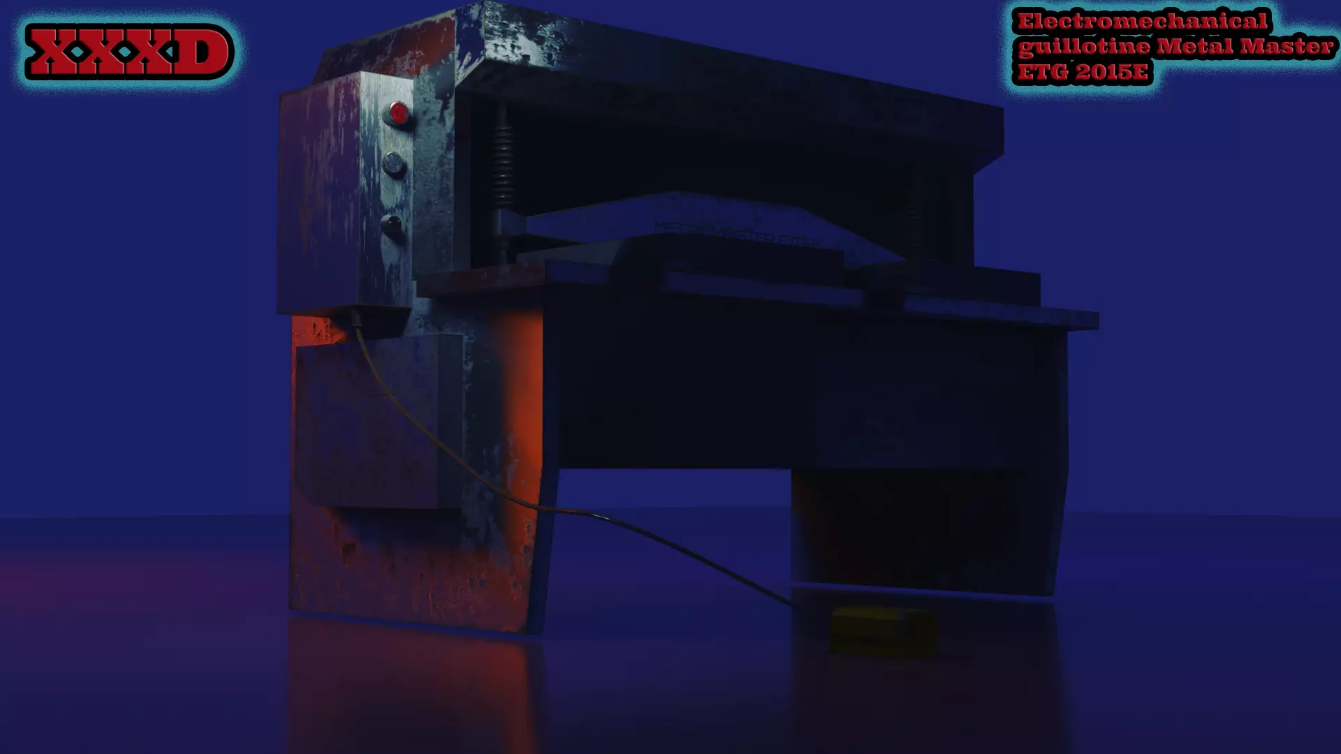 Electromechanical guillotine Metal Master ETG 2015E 3D model