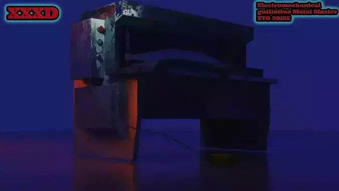 Electromechanical guillotine Metal Master ETG 2015E 3D model