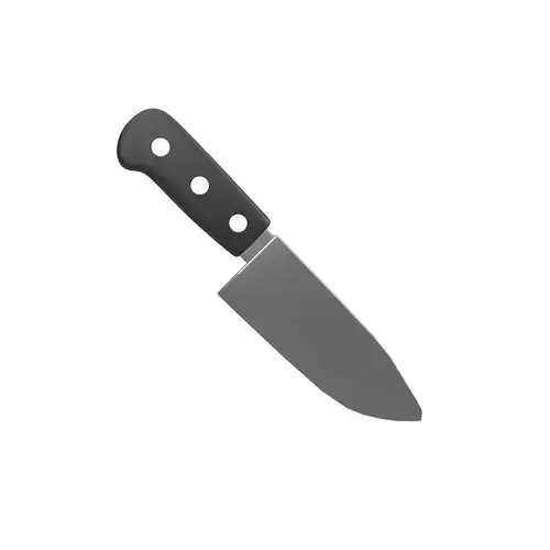 Kitchen Knife Emoji v1 001 Low-poly 3D model