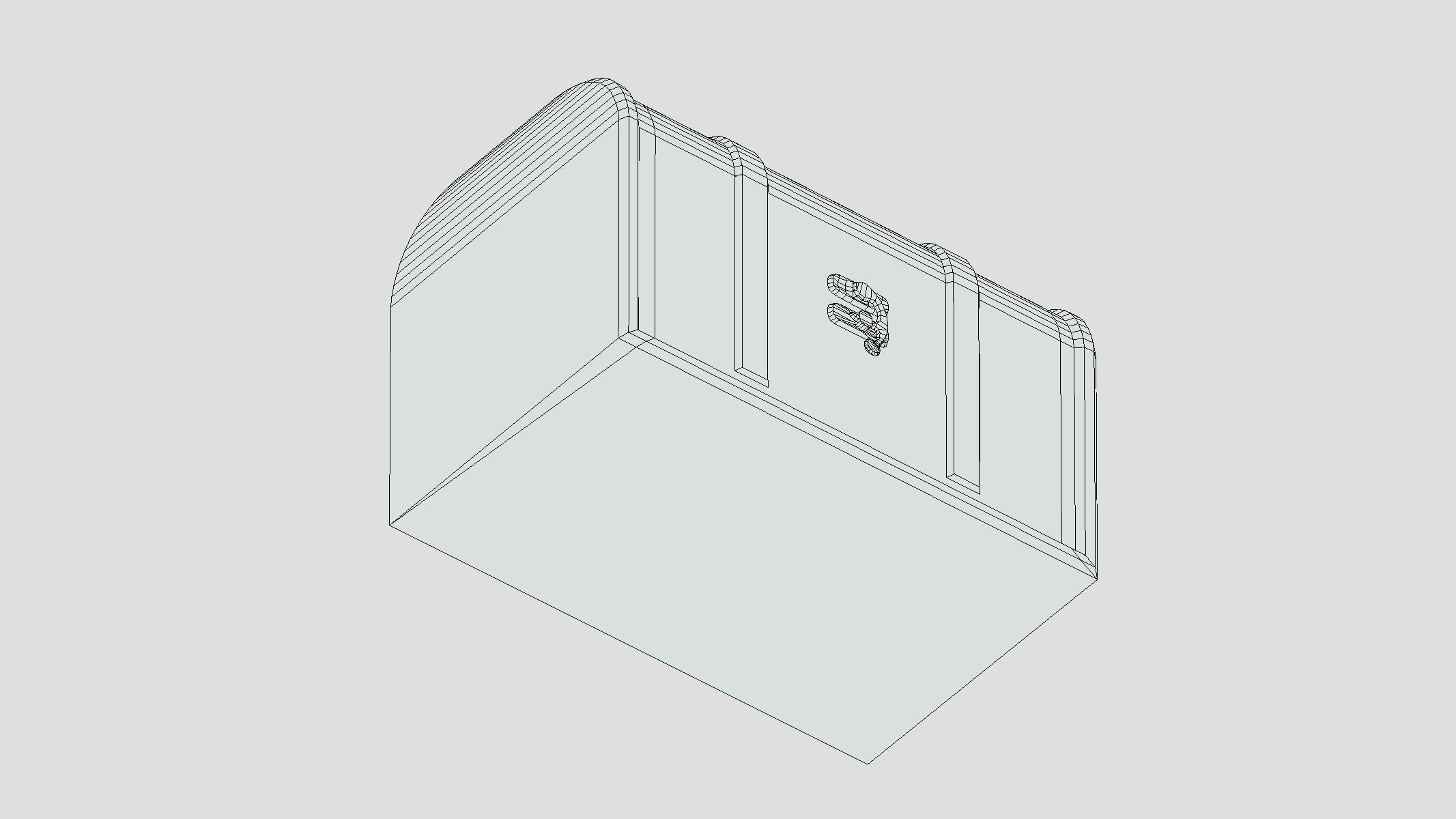 Treasure Chest Box 02 Low Poly PBR Realistic Low-poly 3D model_8