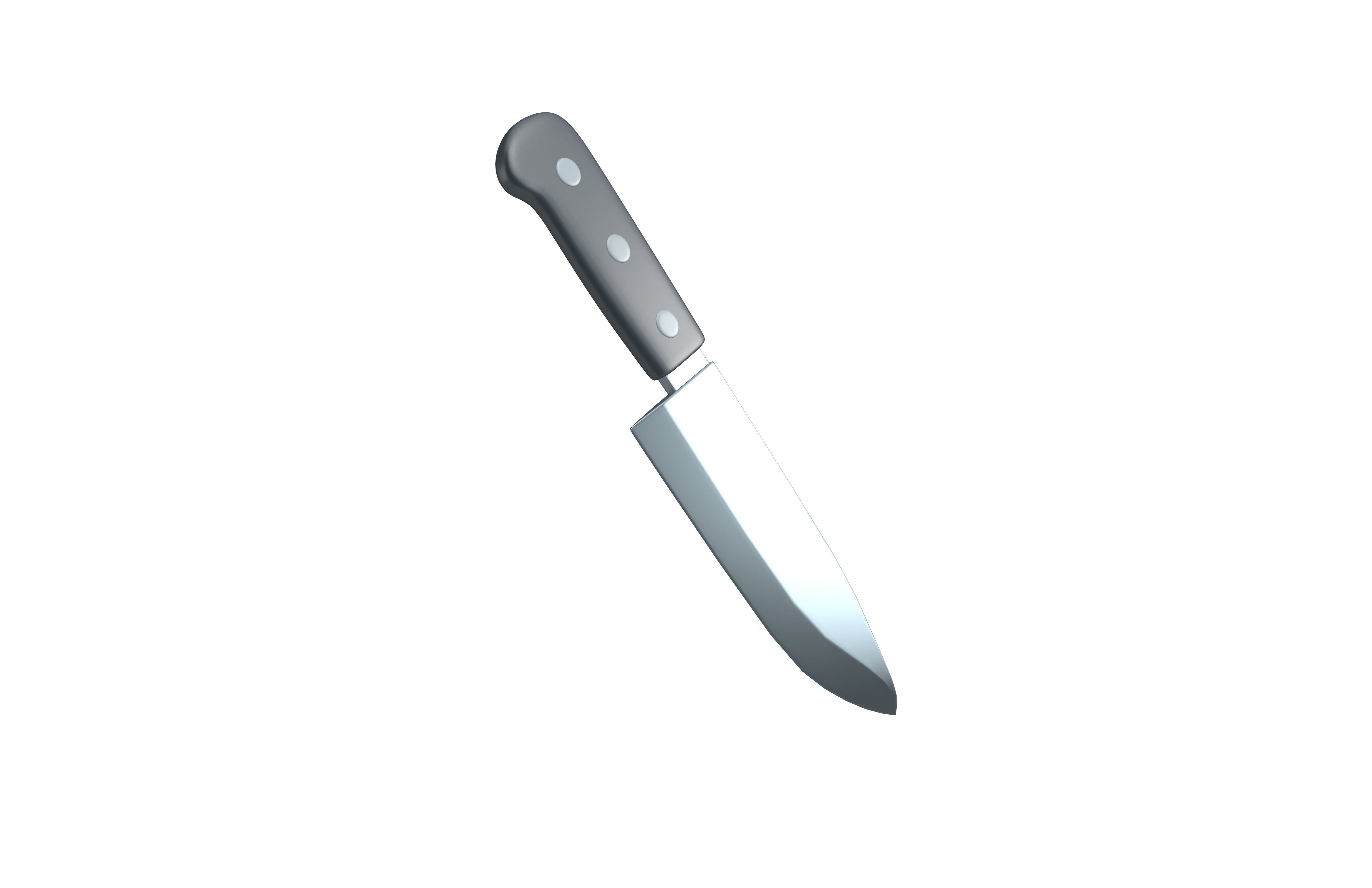 Kitchen Knife Emoji v1 004 Low-poly 3D model_3