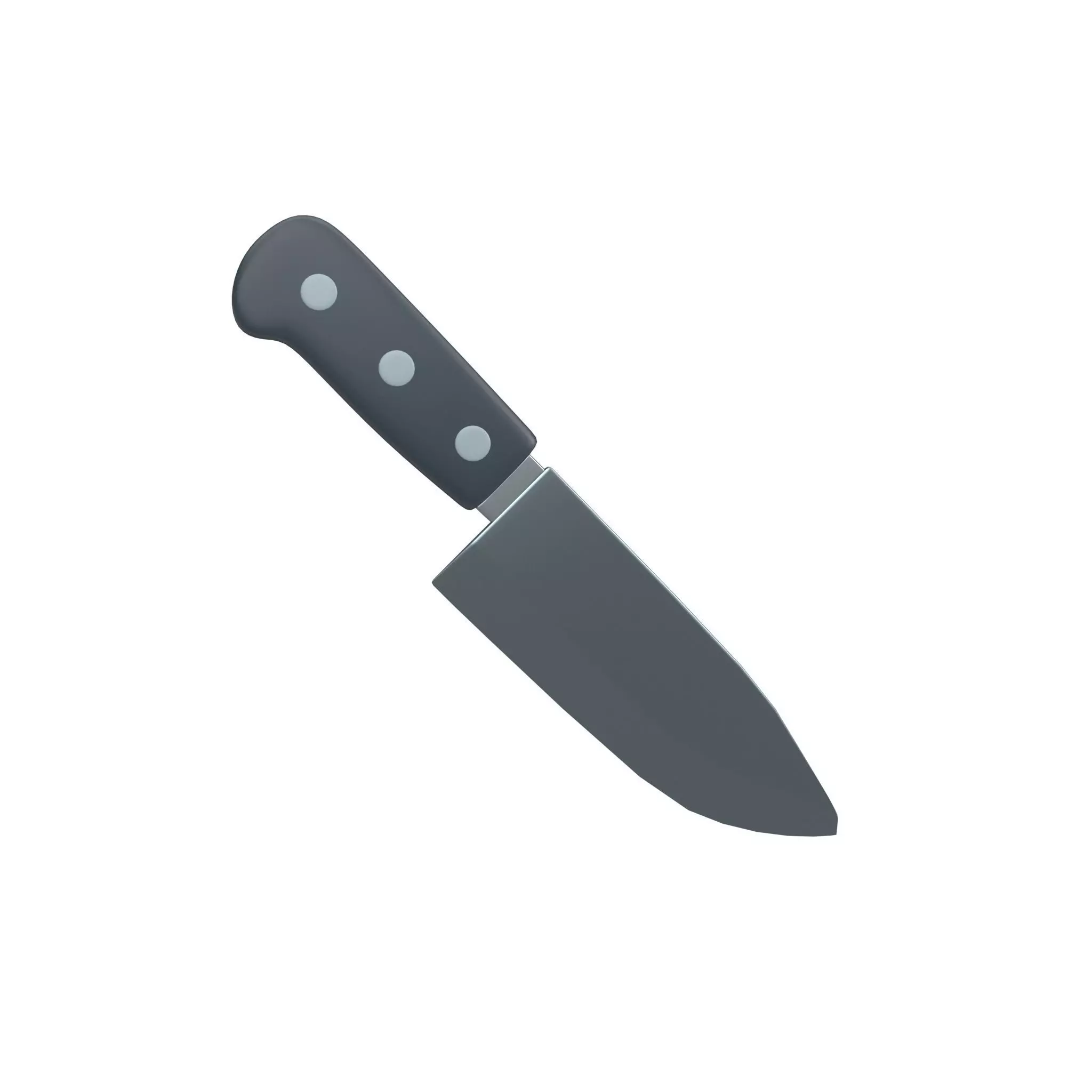 Kitchen Knife Emoji v1 004 Low-poly 3D model_0