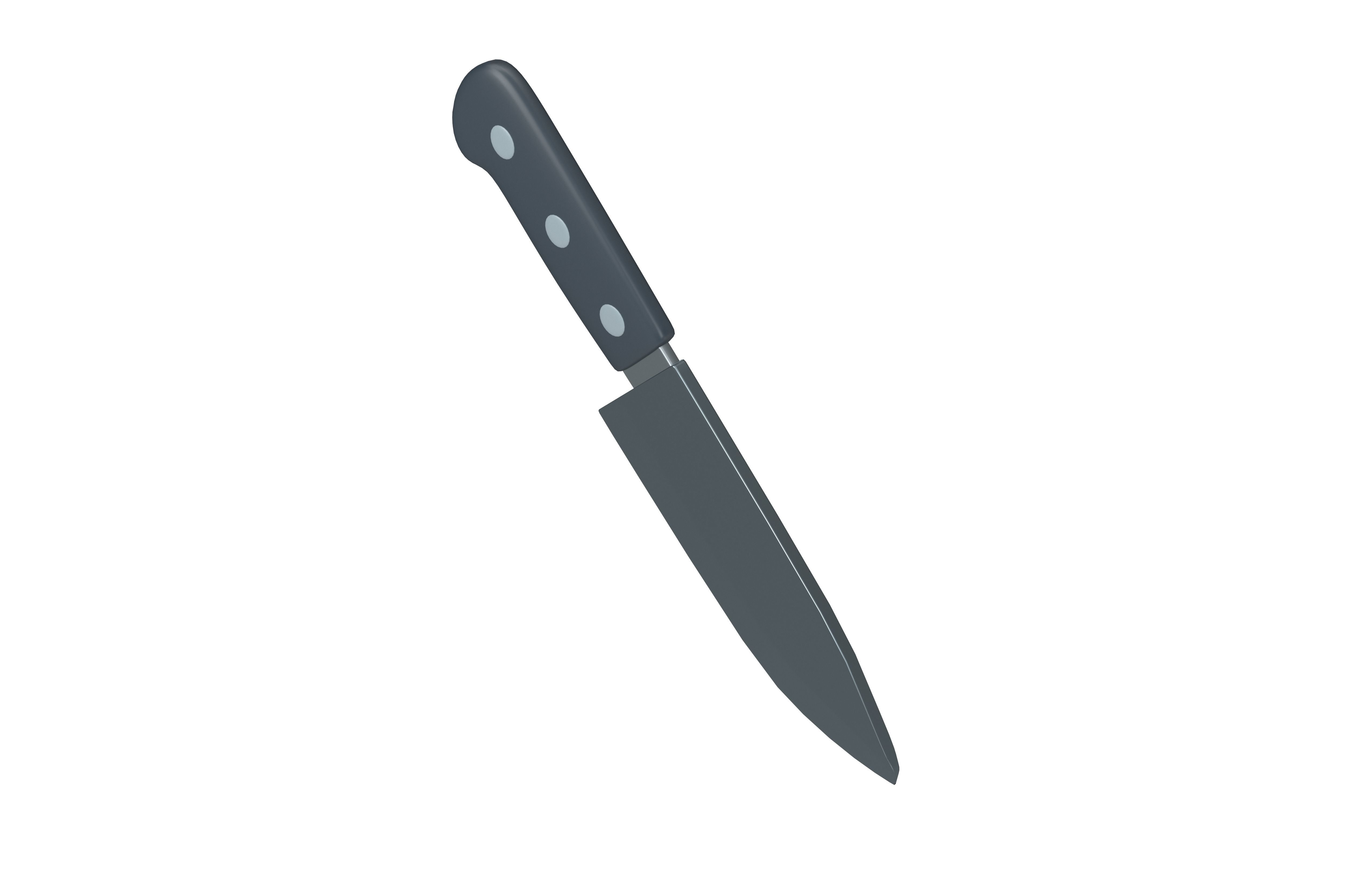 Kitchen Knife Emoji v1 004 Low-poly 3D model_2