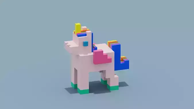Voxel Unicorn