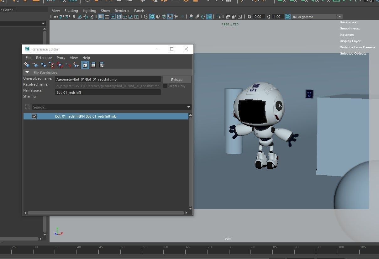 Norman the robot character Low-poly 3D model_16