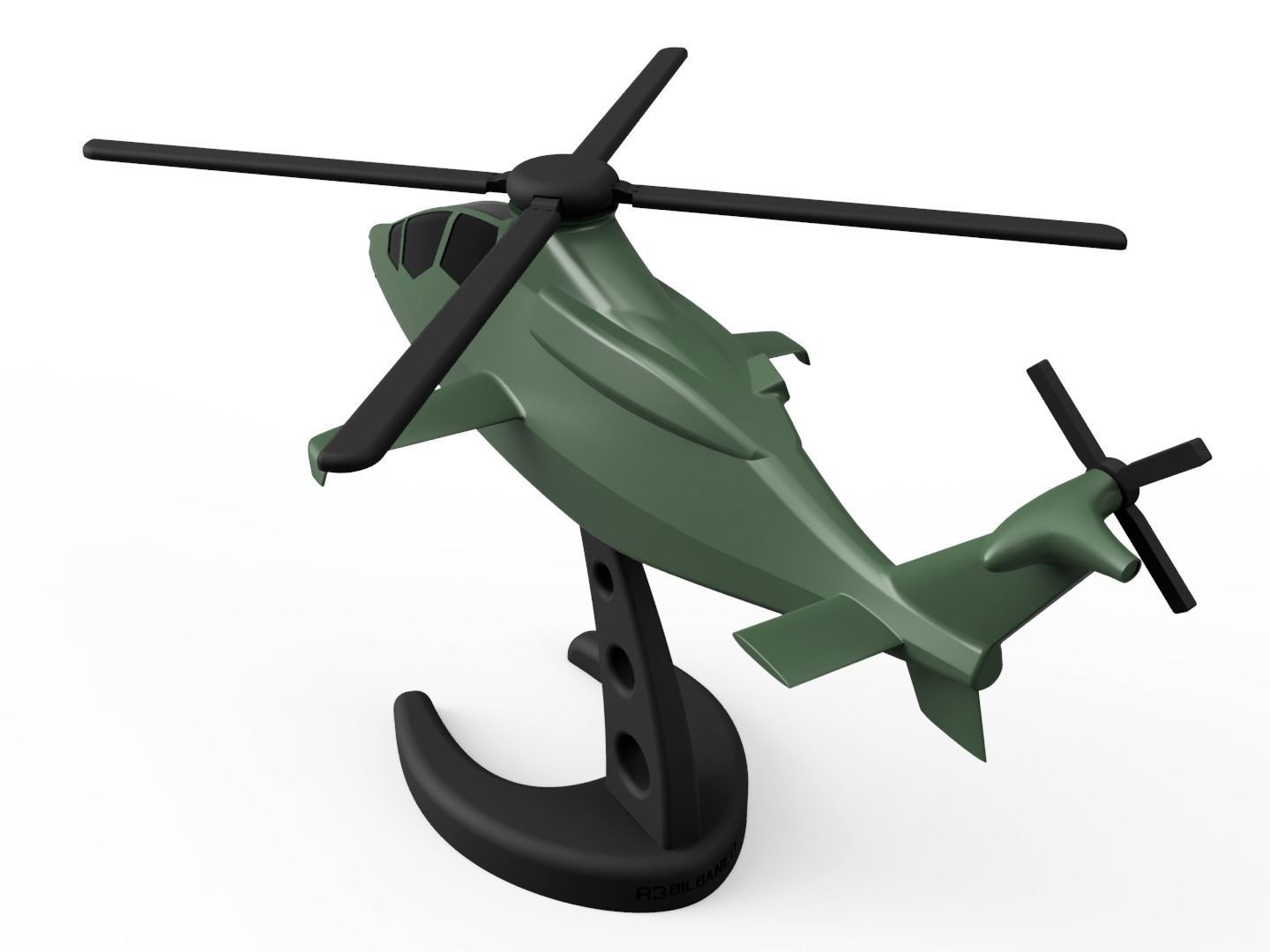 Bell 360 Invictus 3D print model_2