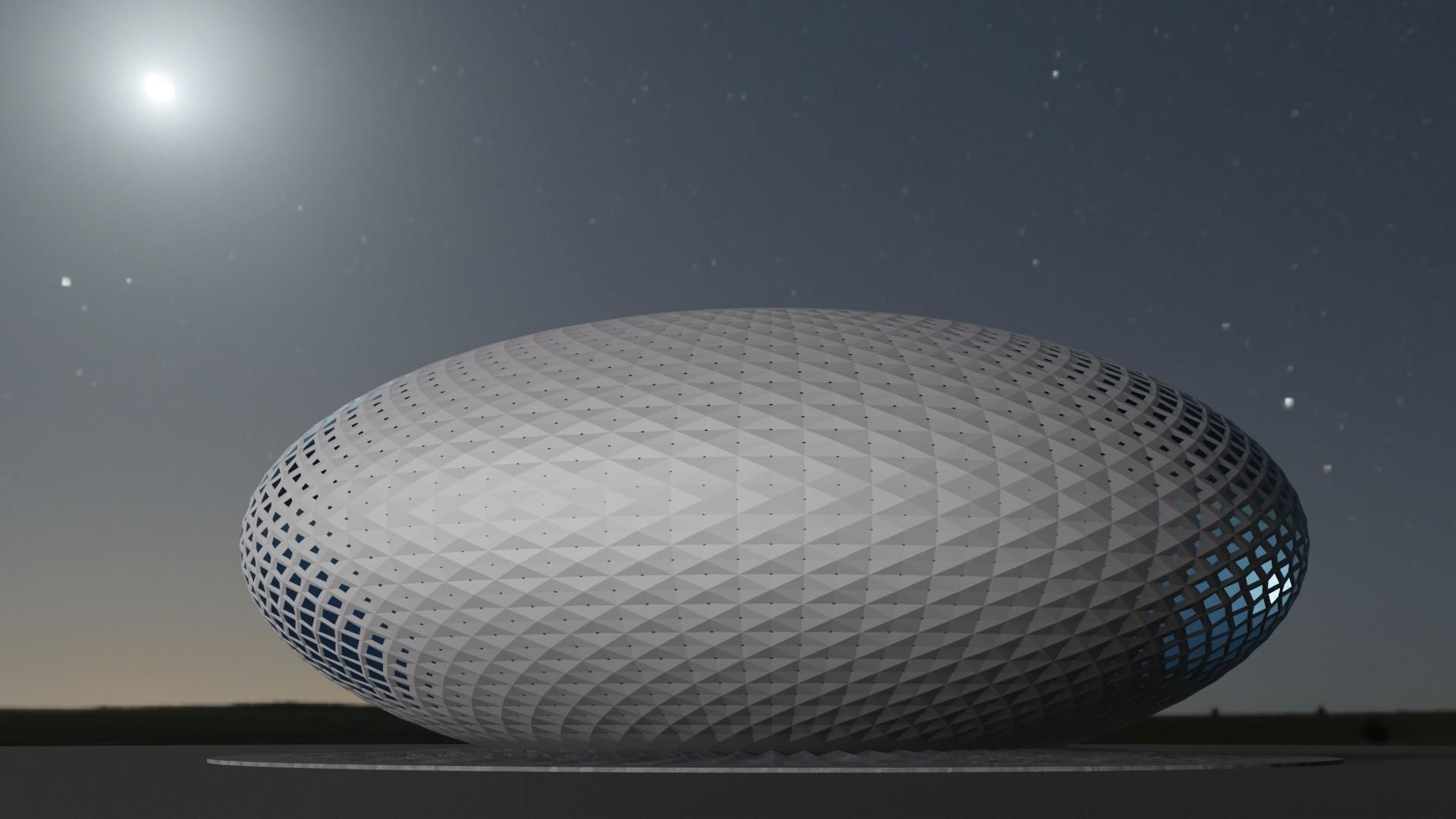 Building in concept 3D model_3