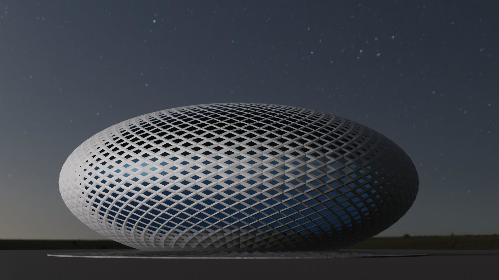 Building in concept 3D model_2