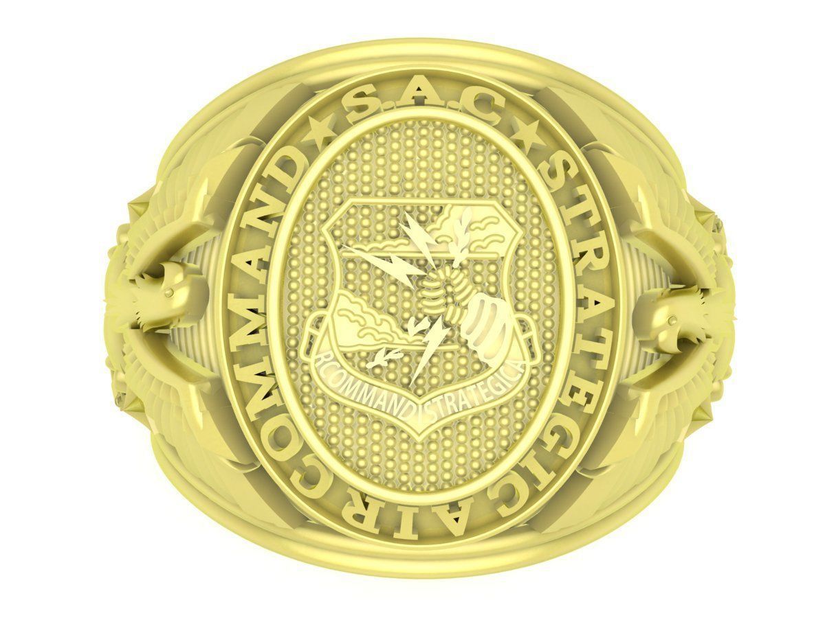 Strategic Air Command SAC Army US Eagle Ring 3960 3D print model_2