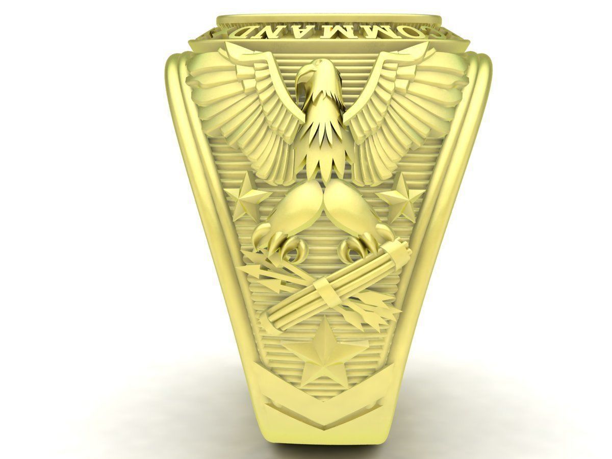 Strategic Air Command SAC Army US Eagle Ring 3960 3D print model_9