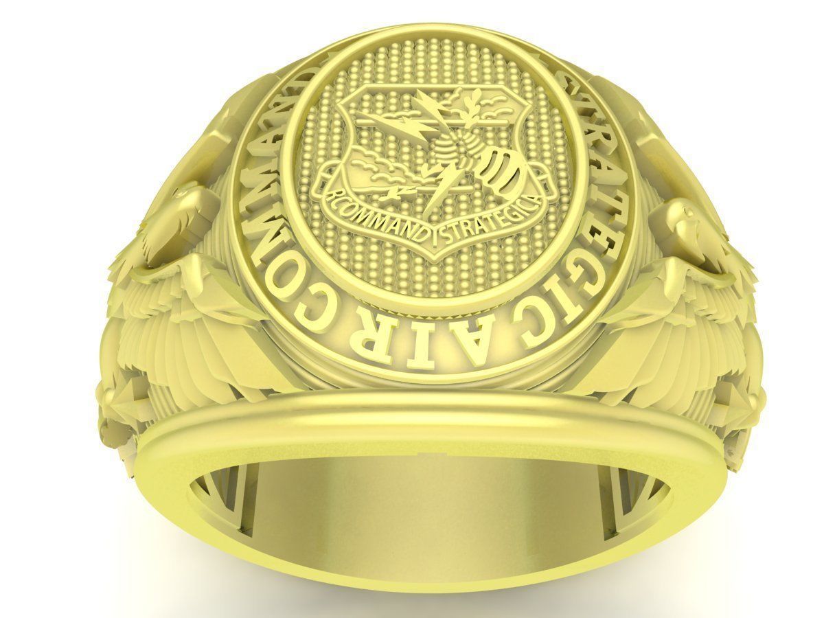 Strategic Air Command SAC Army US Eagle Ring 3960 3D print model_1