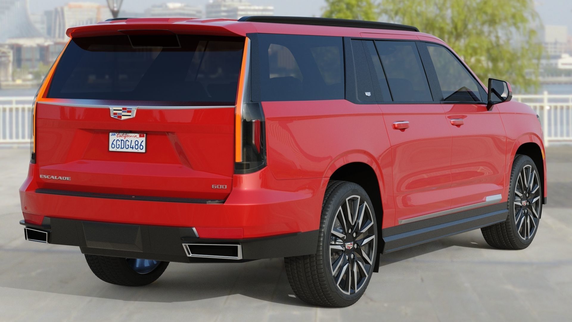 Cadillac Escalade ESV Sport 2021 3D model_8