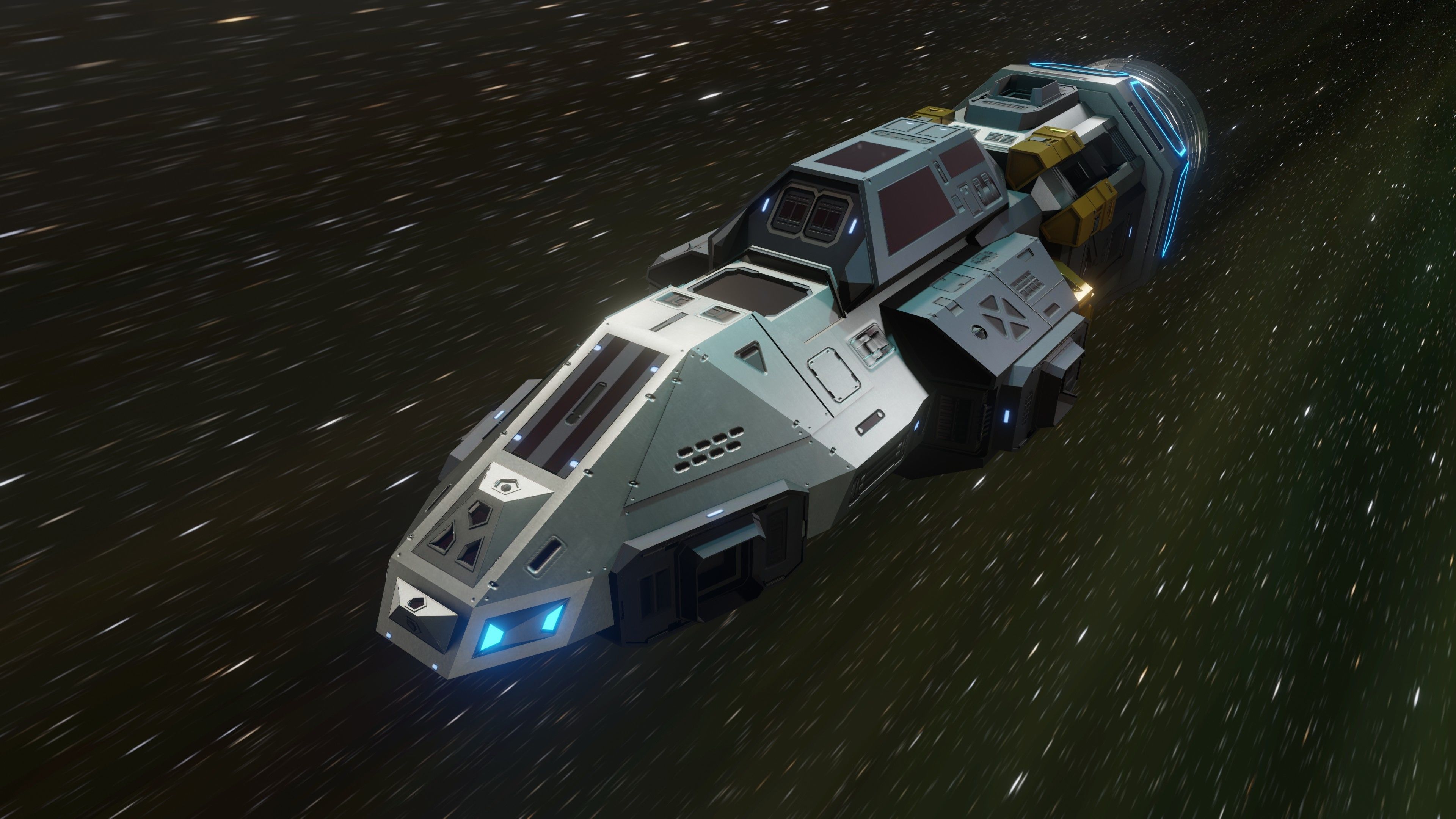 The Raven Spaceship Low-poly 3D model_20