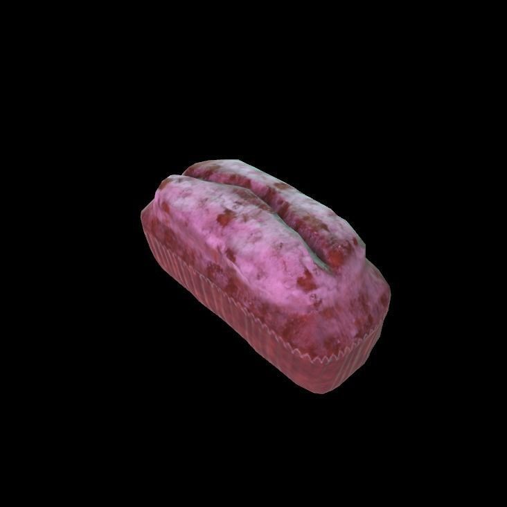 marble cake 3D model_2