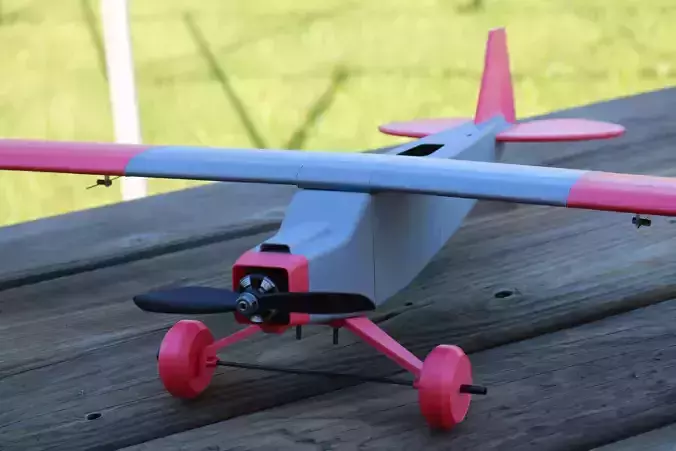 Fully 3d Printable RC Aircraft - Piper Cub 3D print model
