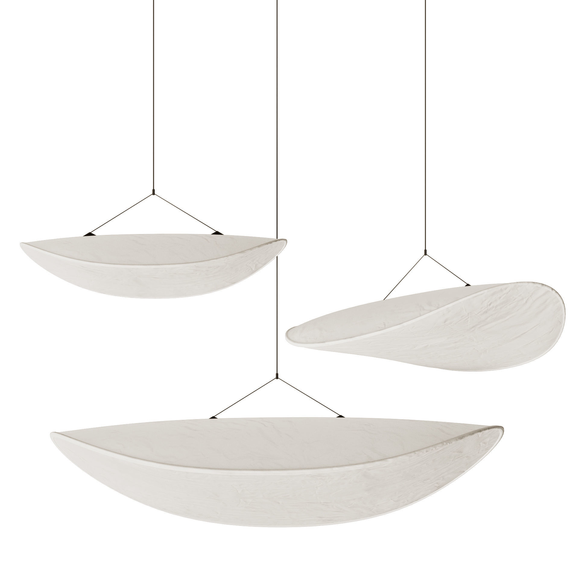 Tense Pendant Three Sizes 3D model_1