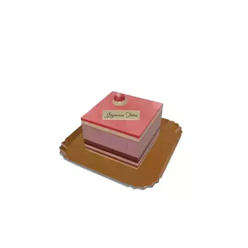 Red fruit calendar cake