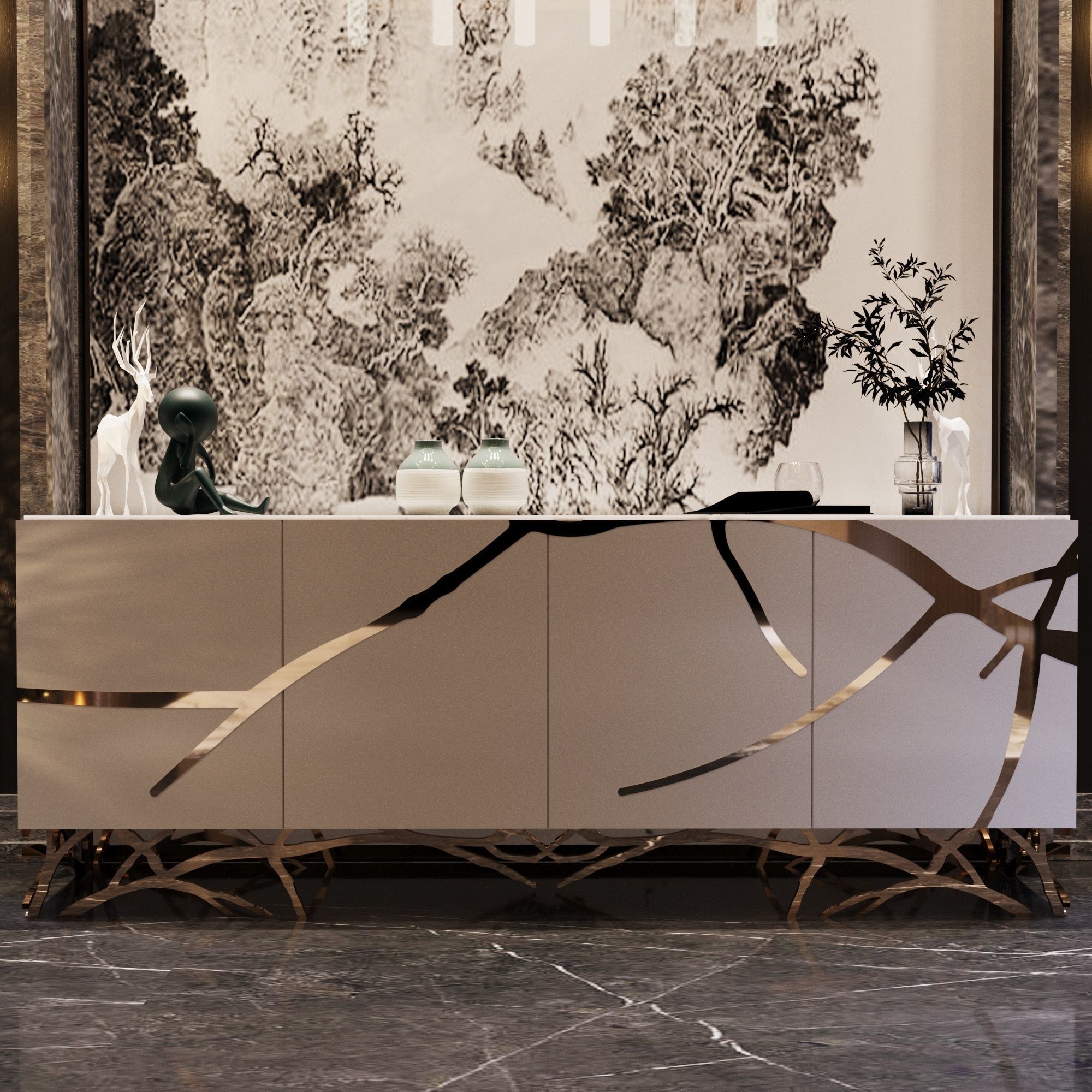 Sideboard Console 3D model_3