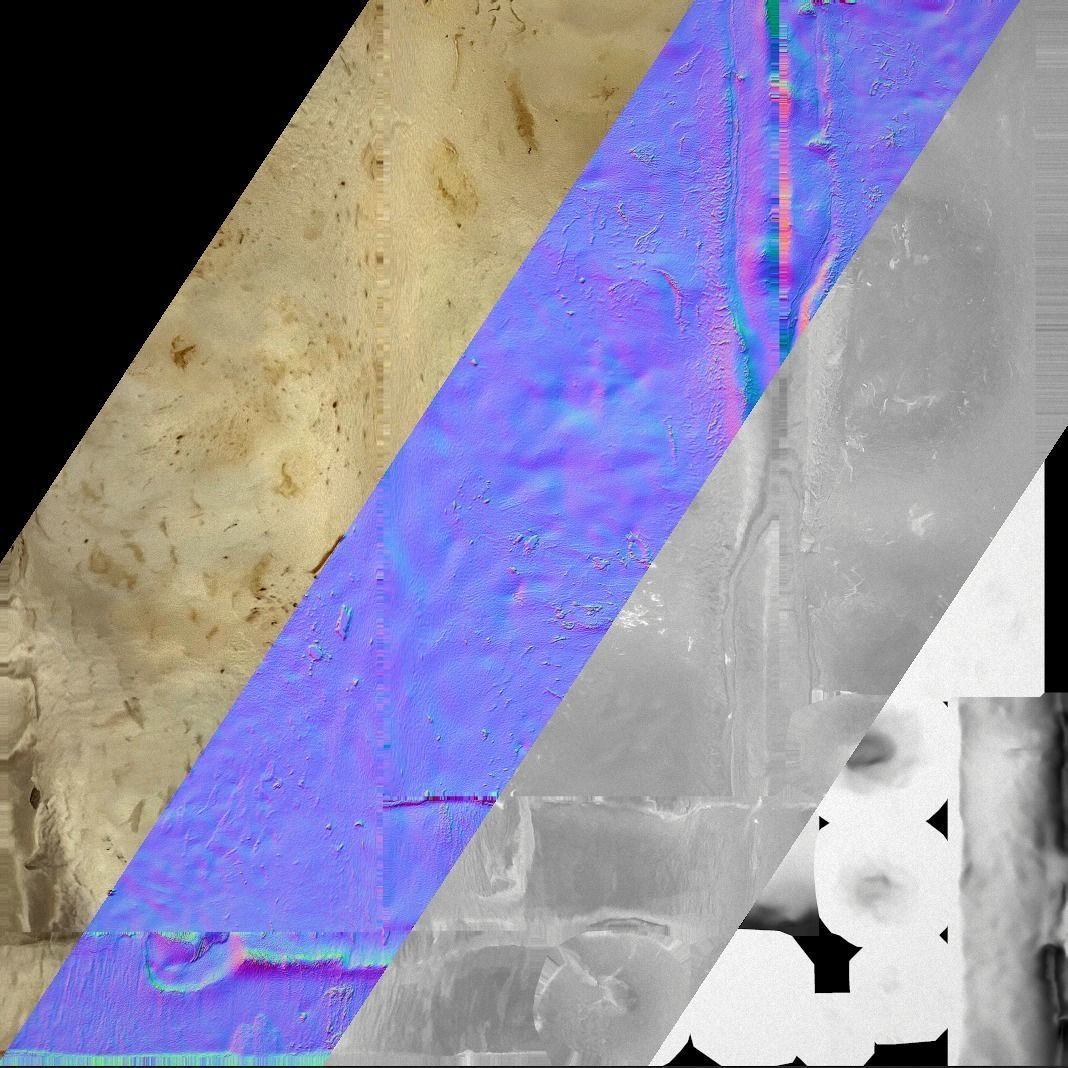 Vegetables and Fruits Bazaar Set Low-poly 3D model_55