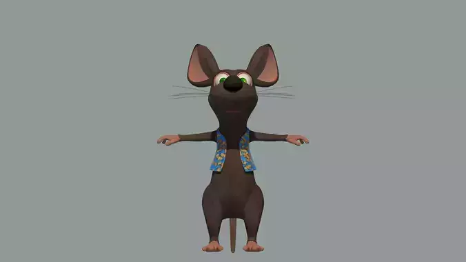 mouse in maya Low-poly 3D model