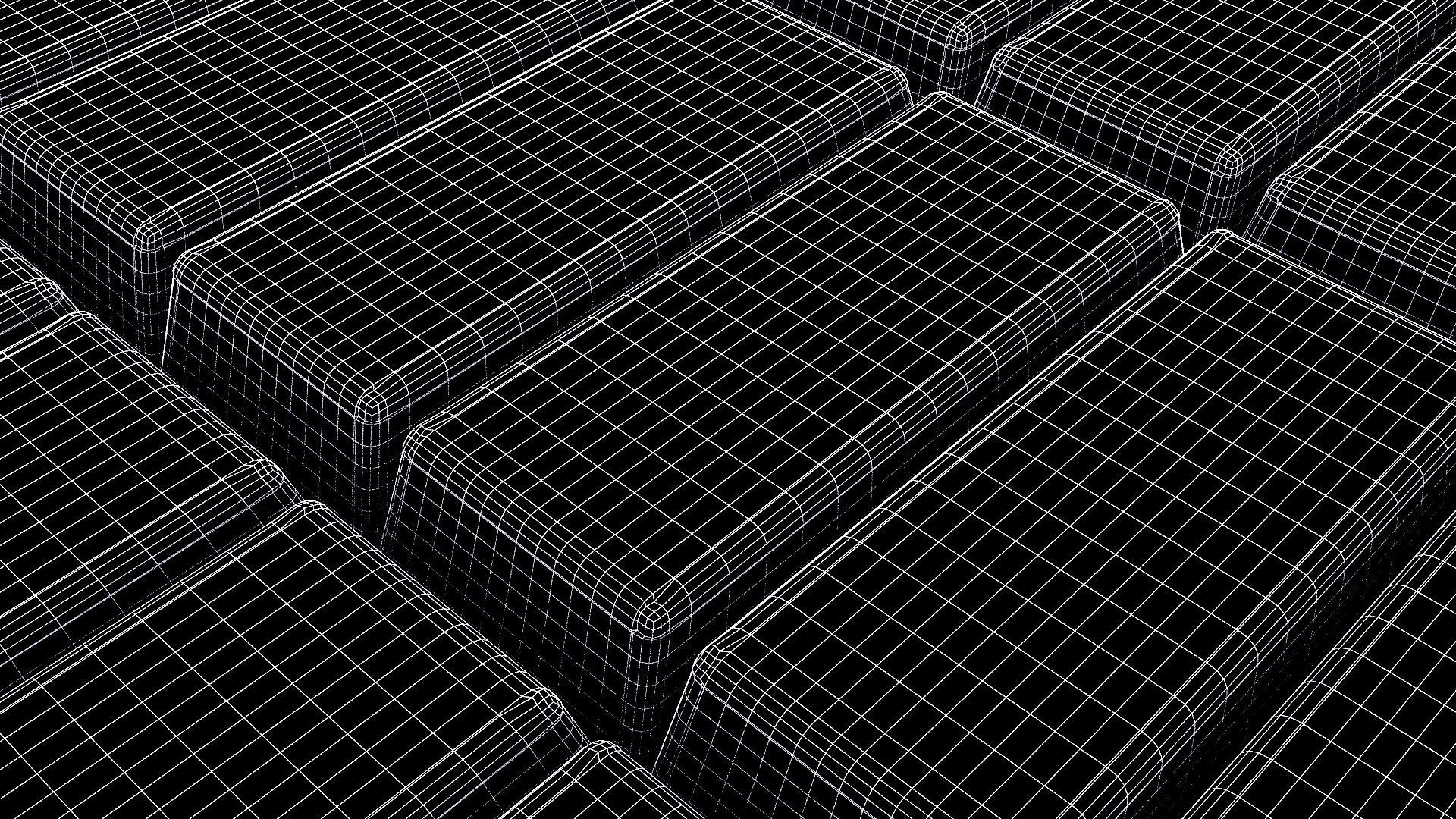 Gold Bar Pallet 3D model_15