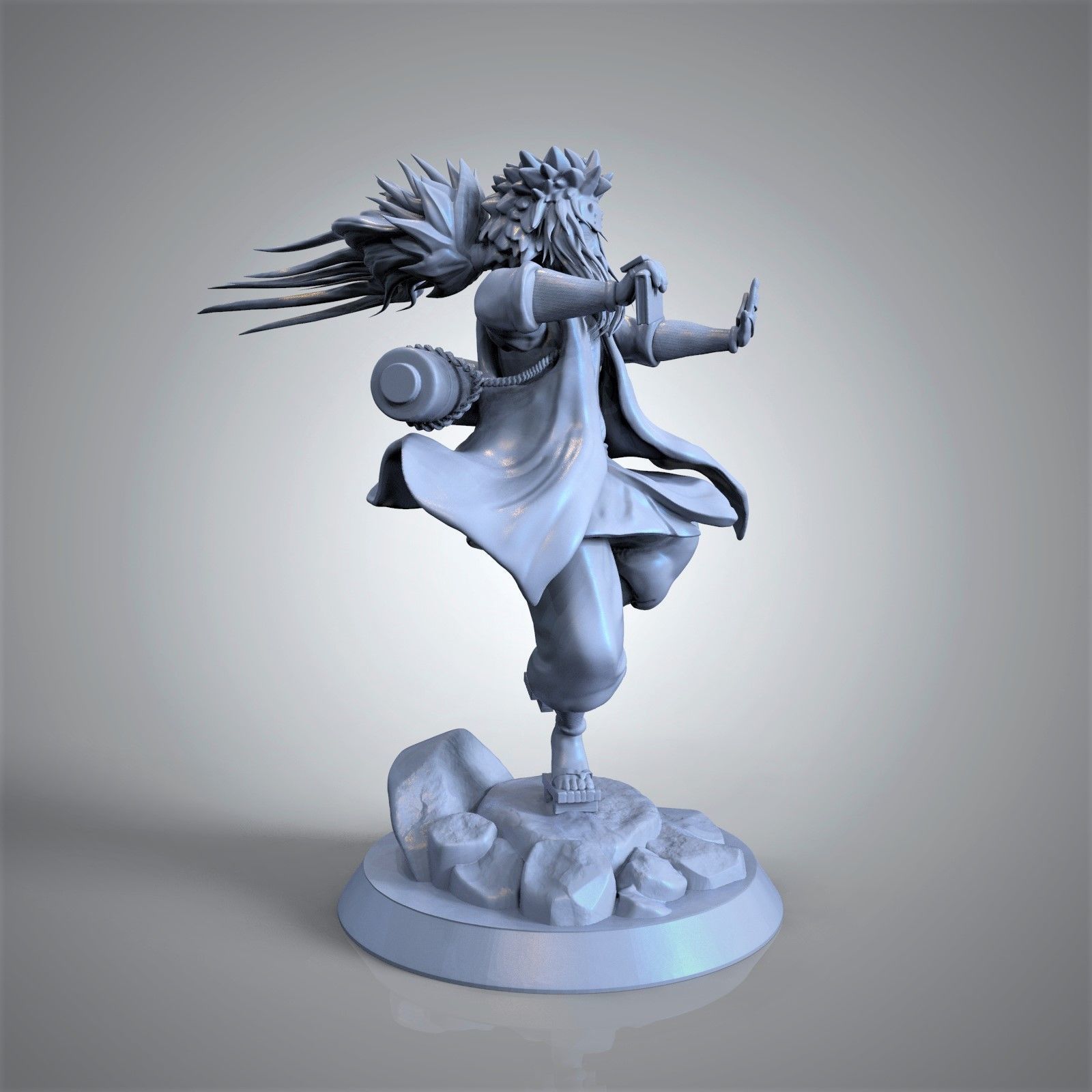 Jiraiya - Naruto 3D model 3D printable | CGTrader