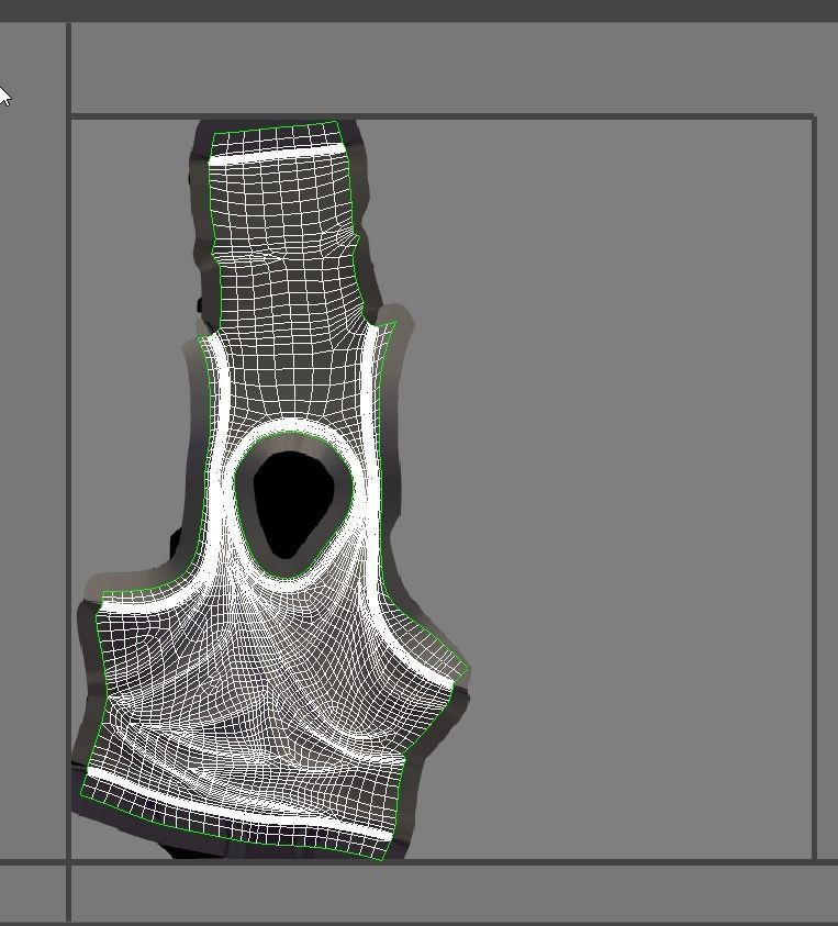 Cartoon High Poly Subdivision White T-shirt 3D Model Low-poly 3D model_6